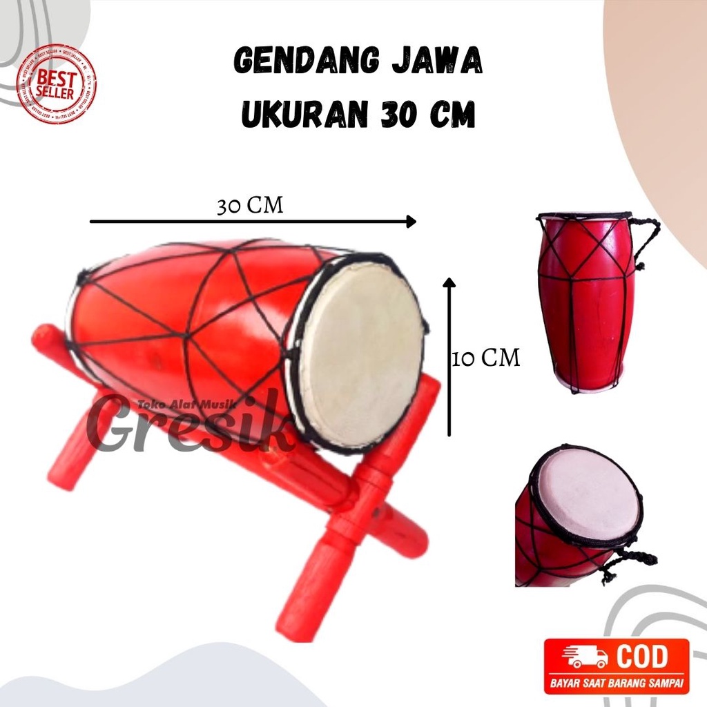 gendang anak kendang jawa ukuran 30 cm gendang jawa