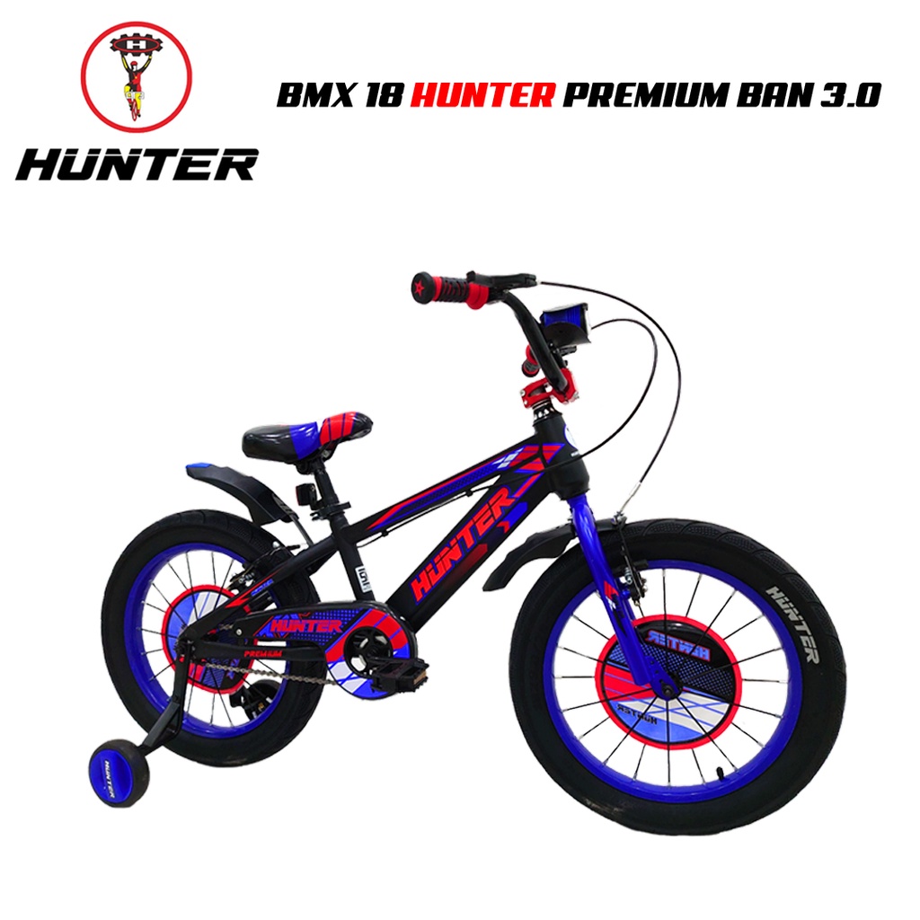 SEPEDA BMX 18" HUNTER PREMIUM BAN 3.0