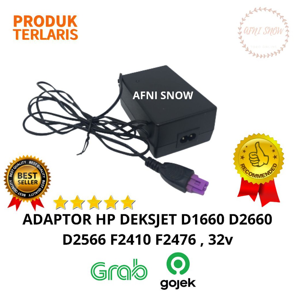 Adaptor HP DESKJET Adaptor ungu 32v D1660 D2660 D2666 D5560 D730 F2410 F2476 F2480 F444