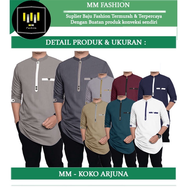 MM 60474-61214-63230-65283-67148-70162 KOKO ARJUNA Baju Koko Qurta Pria,Baju Koko Pria Terbaru,Terkini,Termurah dan Terlaris-1