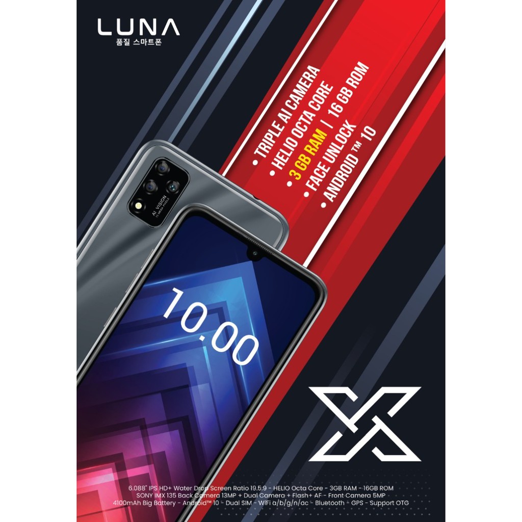 HP Luna Smartphone XPro Ram 3/16GB/ORIGINAL/Garansi Resmi/Baru /Luna