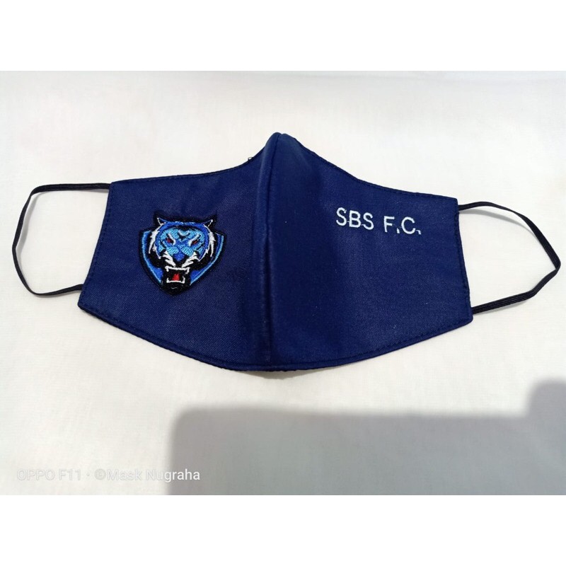 Masker logo futsal team custome