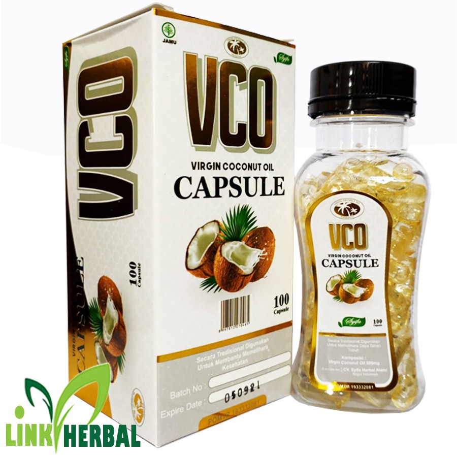 

VCO SYIFA Virgin Coconut Oil 100 Capsule | VCO Kapsul Toga Nusantara TN57 | VCO K Sauda