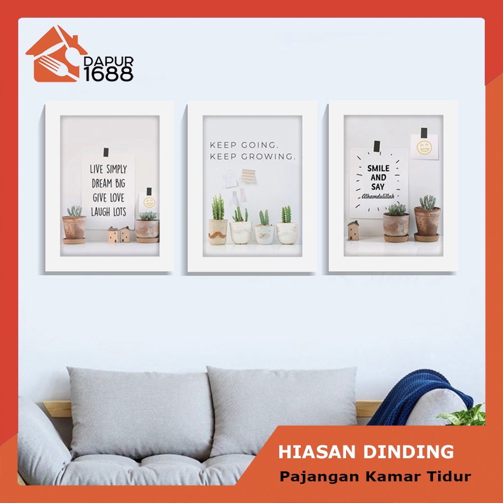 Pajangan Hiasan Dinding Aesthetic Set Cactus Wall Decor Dekorasi Ruangan Kamar Kafe Resto Minimalis Murah kaktus