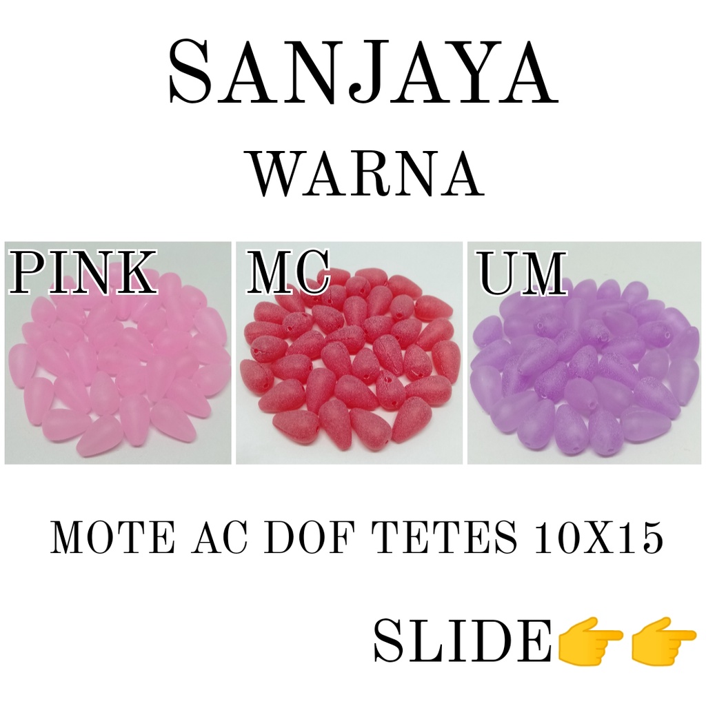 MANIK DOF / MOTE DOF / MANIK TETES / MOTE TETES / MANIK DOF TETES / MUTIARA DOF TETES 10X15