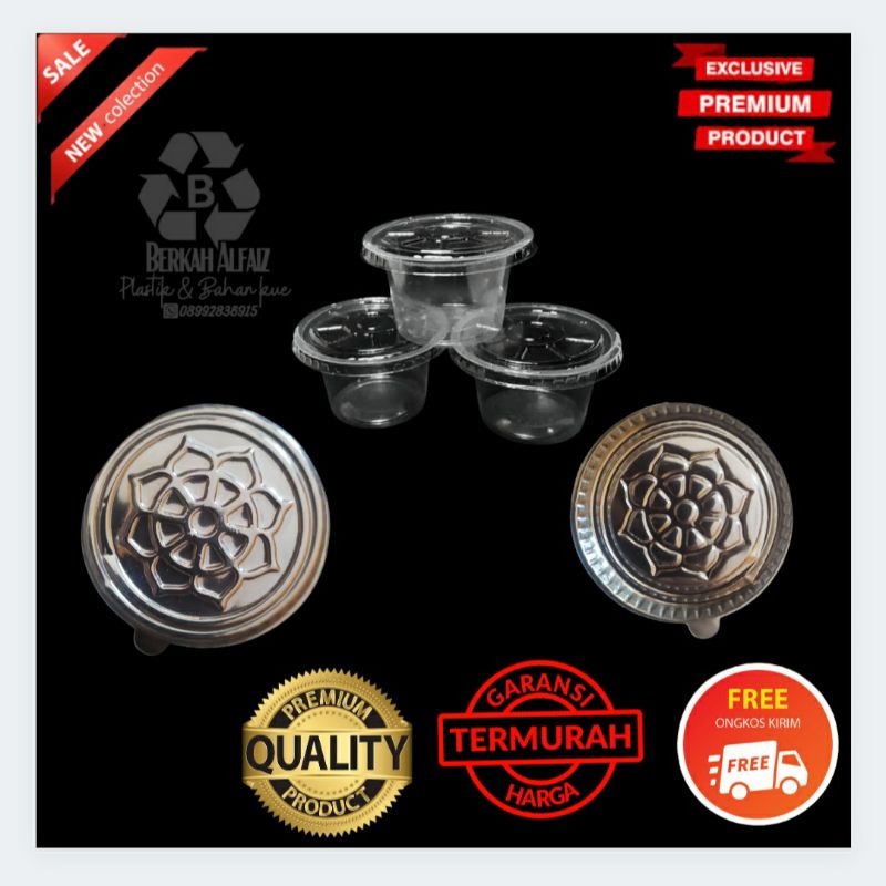 Tutup Cup Agar-agar, jelly atau Puding + Gelas Agar-agar