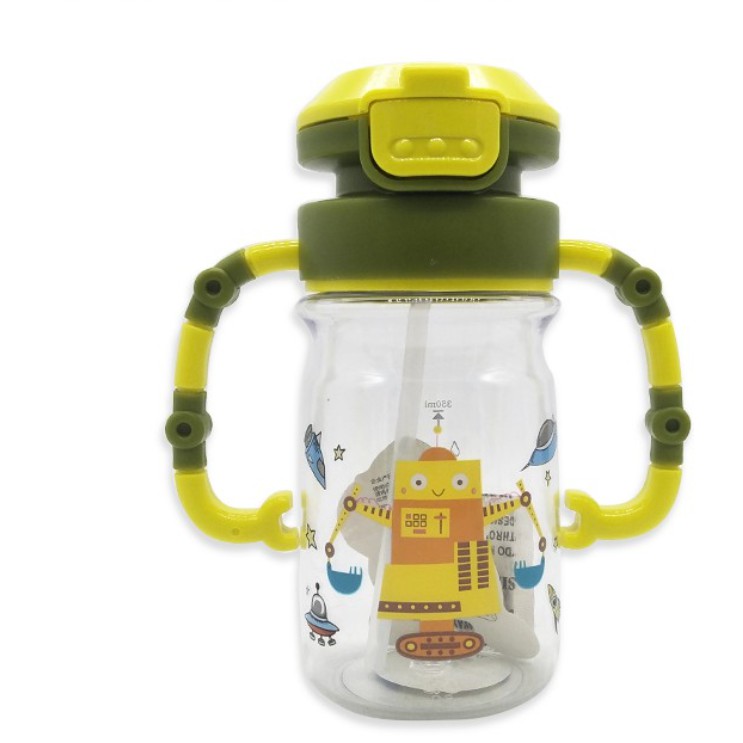 Botol Minum Anak Lucu Karakter Robot 450ml - Botol Minum H57