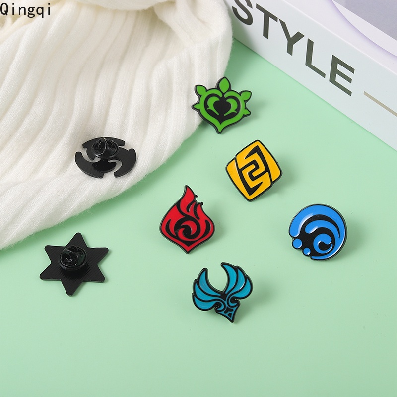 Bros Pin Enamel Desain Kartun Anime Seven Elements Untuk Hadiah