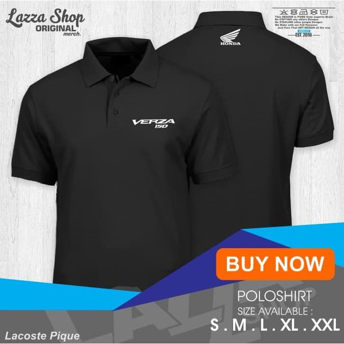 Poloshirt / Polo Kaos / Baju Kerah Motor Honda Verza Keren Murah