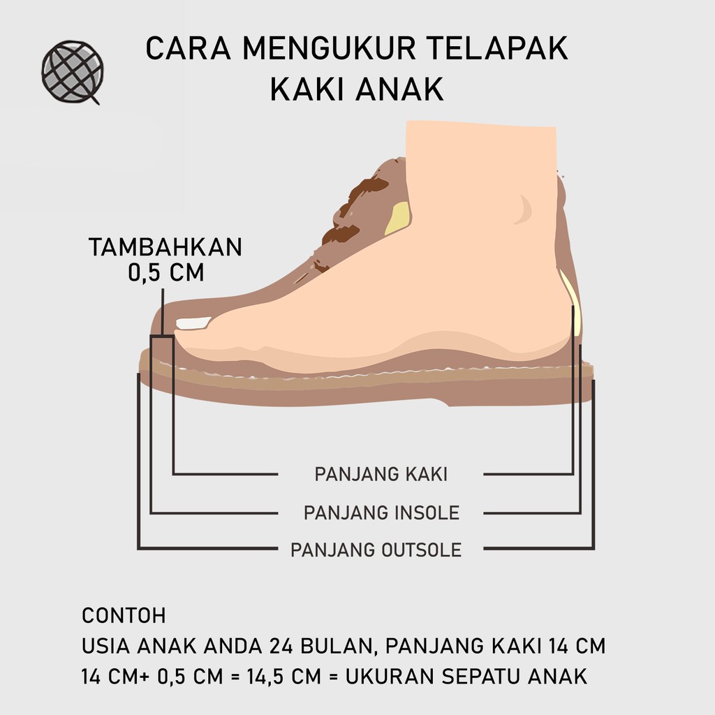 Ready Stock - Cana &amp; Kuka Tan Old Series Sepatu Anak Toddler Vintage Usia 1,2,3,4,5 Tahu min