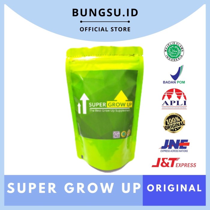 

STOK BARU SUPER GROW UP - Susu Penambah Tinggi Badan Original Terlaris