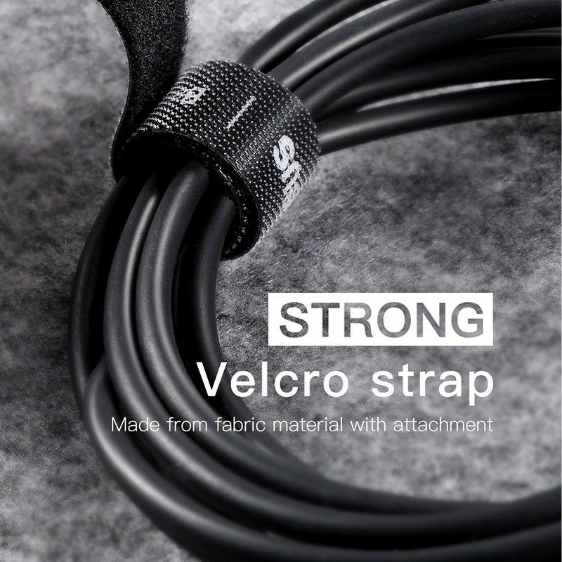 Baseus Velcro Cable Strap Organizer Perapih Perekat Pengikat Kabel