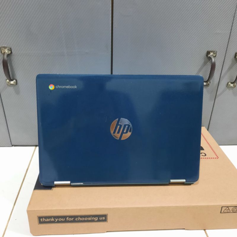 Laptop 2 in 1 Tablet Touchscreen HP Chromebook 14a-ca0090wm Celeron N4020 Ram 4GB/128GB EMMC Garansi OS Chromebook