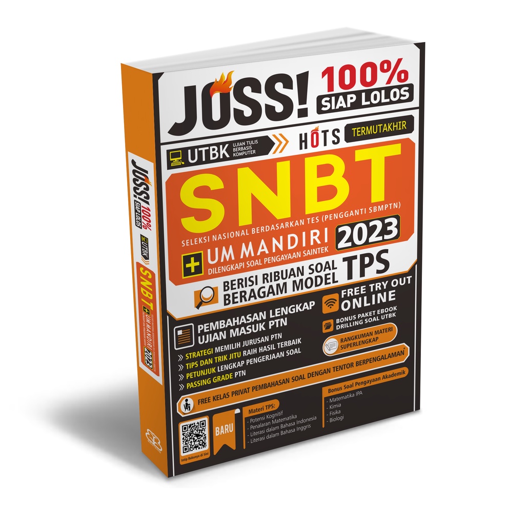 [Buku-BP] Joss 100% Siap Lolos UTBK SNBT + UM Mandiri 2023 Dilengkapi Soal Pengayaan SAINTEK (SBMPTN