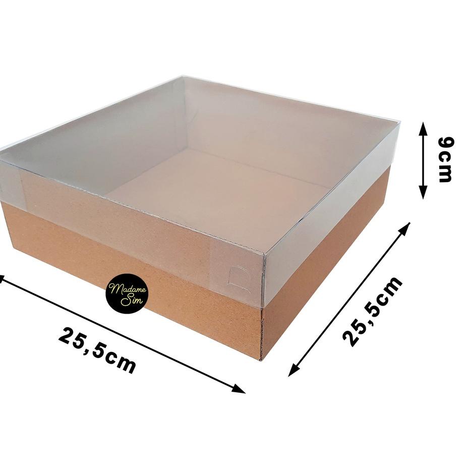 

▲ BOX MIKA - DUS KUE - KOTAK - KARDUS 25 x 25 x 9 CM (ISI : 10 PCS) ♫