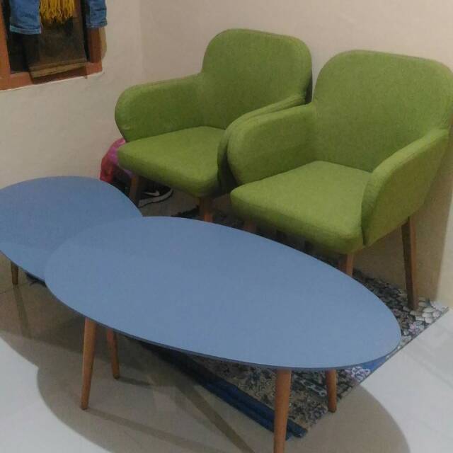 FABELIO Kursi Mondy Warna Hijau Moss