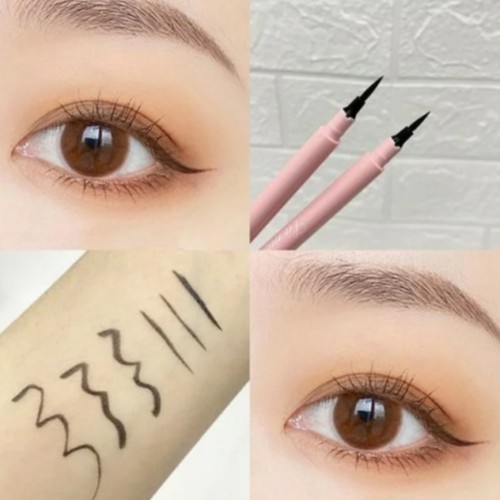 LAMEILA Eyeliner Pensil Cair Profesional Warna Hitam Anti Air Tahan Lama L17