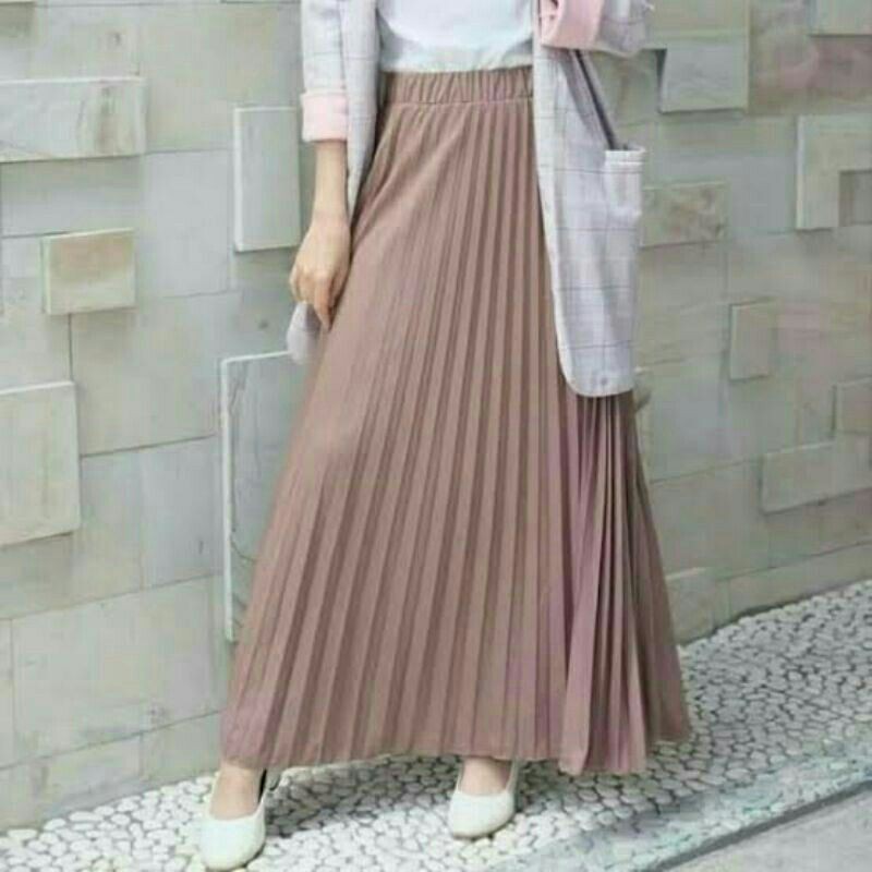 (PART 1)Rok plisket premium best seller termurah//rok plisket lipatan besar