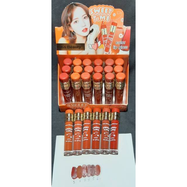 [PER 6 PCS] LIP GLOSS KISS BEAUTY SWEET TIME NO.70045-03