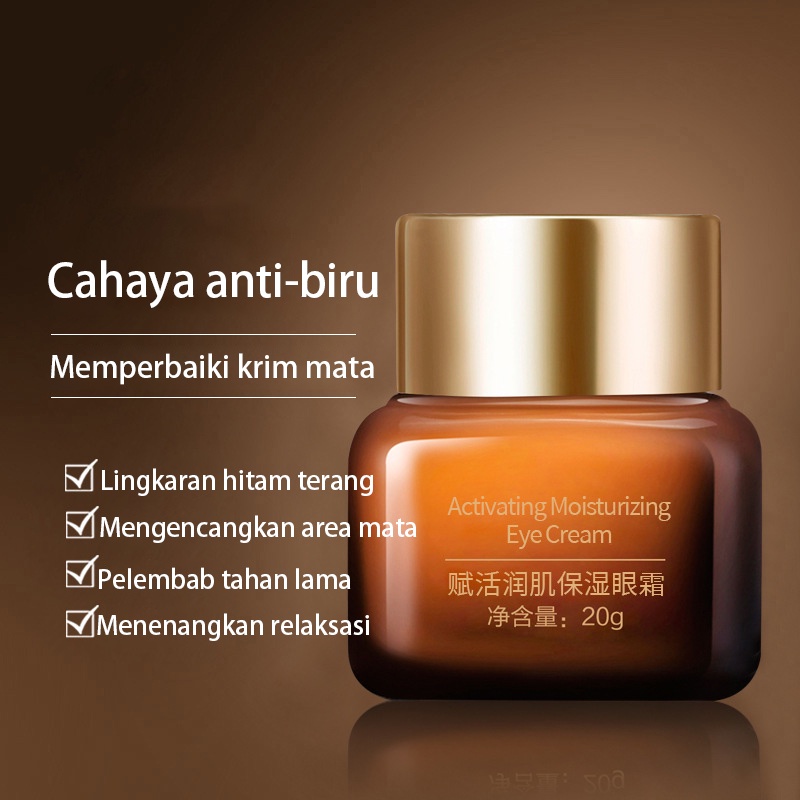 Eye cream Krim mata penghilang mata panda Pelembab 20g moisturizing，Penghilang kantung mata, moisturizing，Perawatan mata,anti-wrinkle