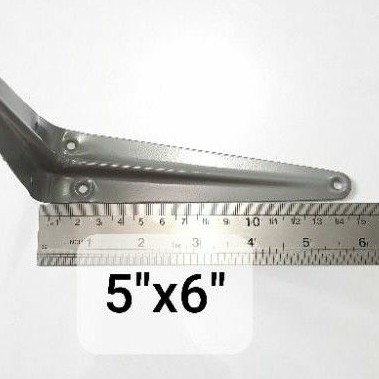 Siku rak L 5&quot;x 6&quot; Abu-abu / Shelf Bracket Besi Harga Per Pcs (A153)