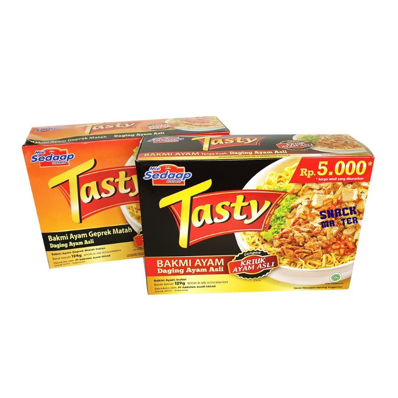 Jual Mie Sedaap Mie Instan Tasty 129gr Shopee Indonesia