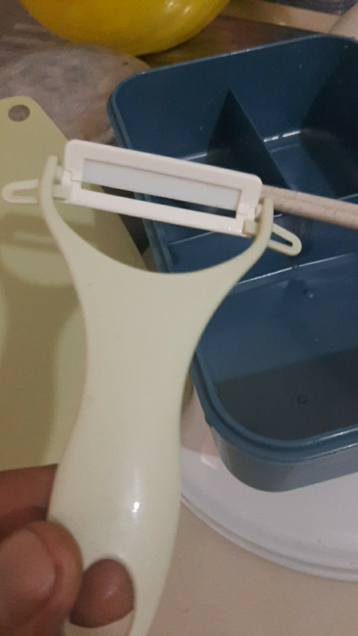 Pisau Set Keramik / 3 In 1 Pisau Set Talenan / Serutan Buah / Alat Set Dapur / Vs