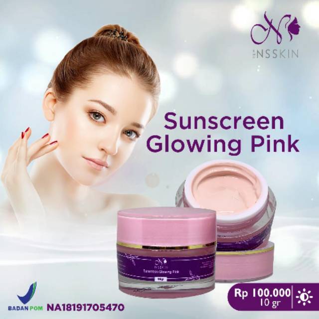 Sunscreen Glowing pink NS SKINCARE