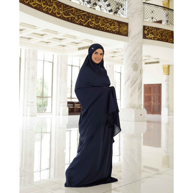 mukena deenay prayer set kala navy nwt