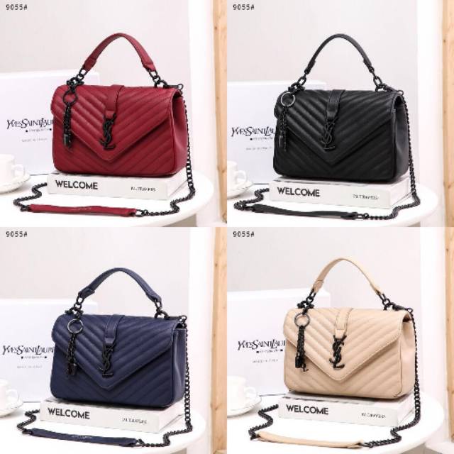 YSL Shoulder Bag Black Hardware #9055