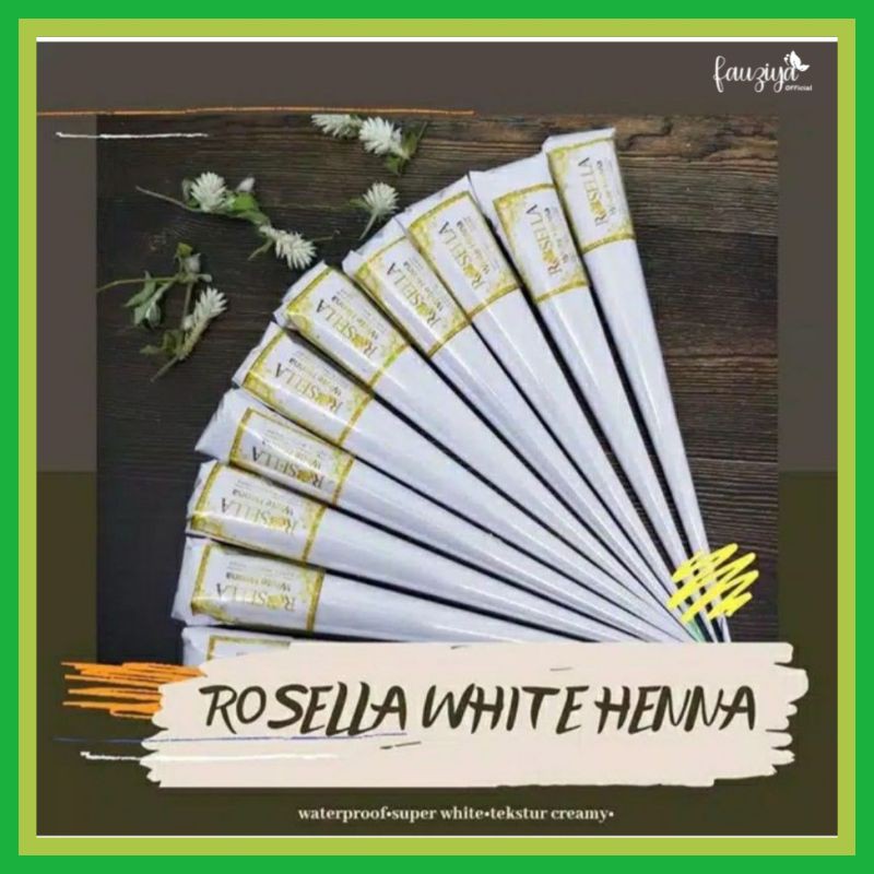 WHITE HENNA ROSELLA BY RAHMA HENNA