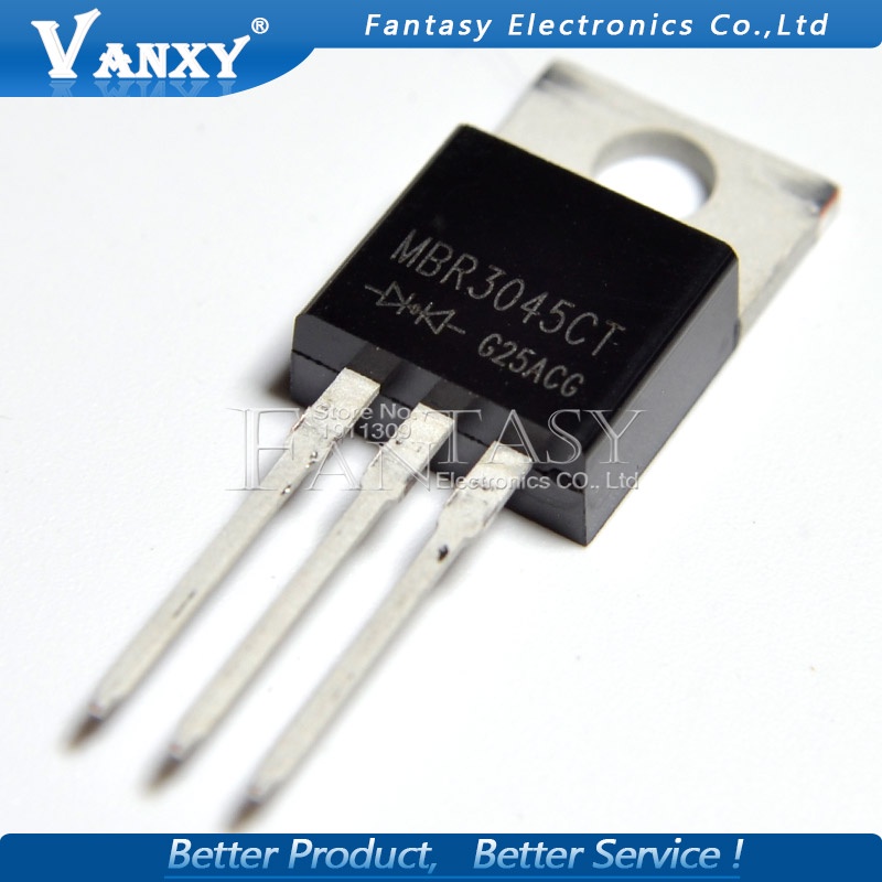 [Stok] 10pcs MBR3045CT TO-220 MBR3045 TO220 MBR3045C 30A45V Schottky Dan fast recovery diode