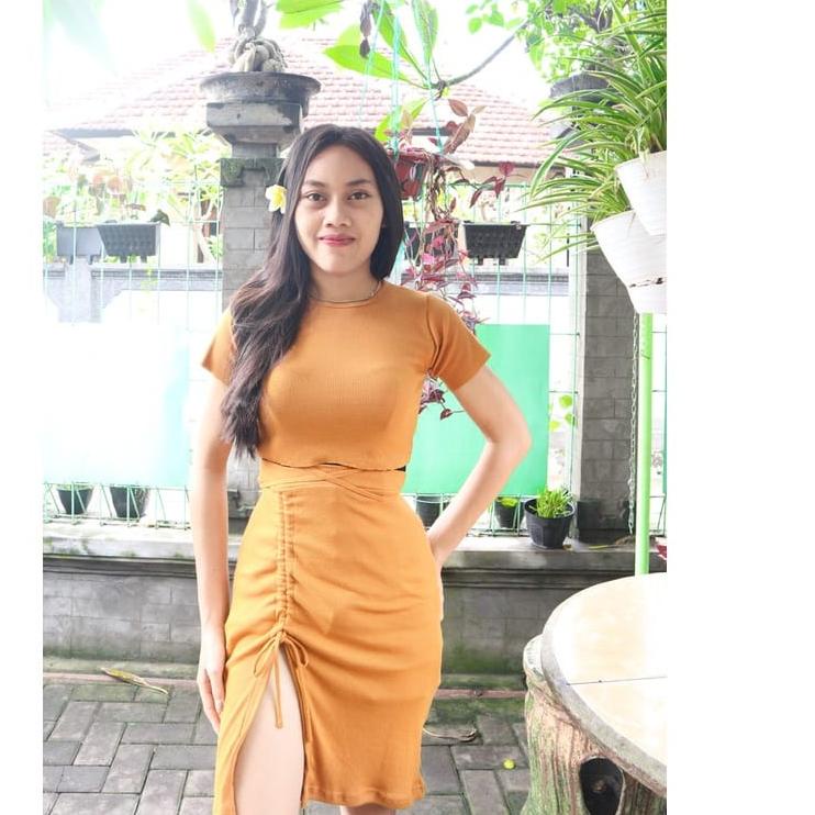 ♦ ONE SET CASSANDRA KERUT /ATASAN TERBARU / ROK / KEKINIAN ☛