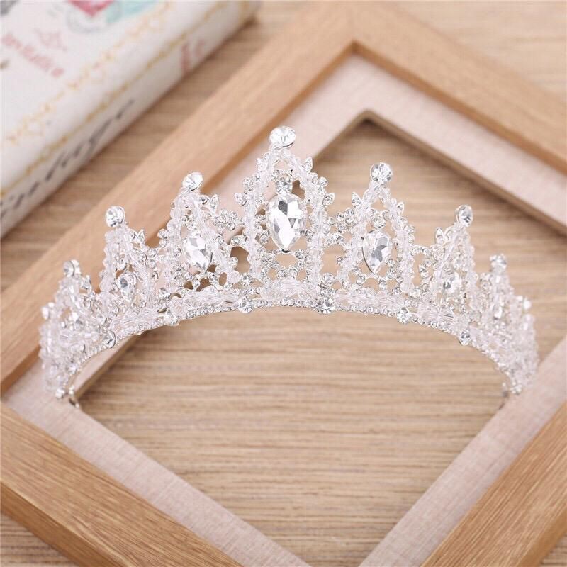 Mahkota  Bridal Crown Princess Mahkota Pengantin Rhinestone Aksesoris Rambut dan Pengantin