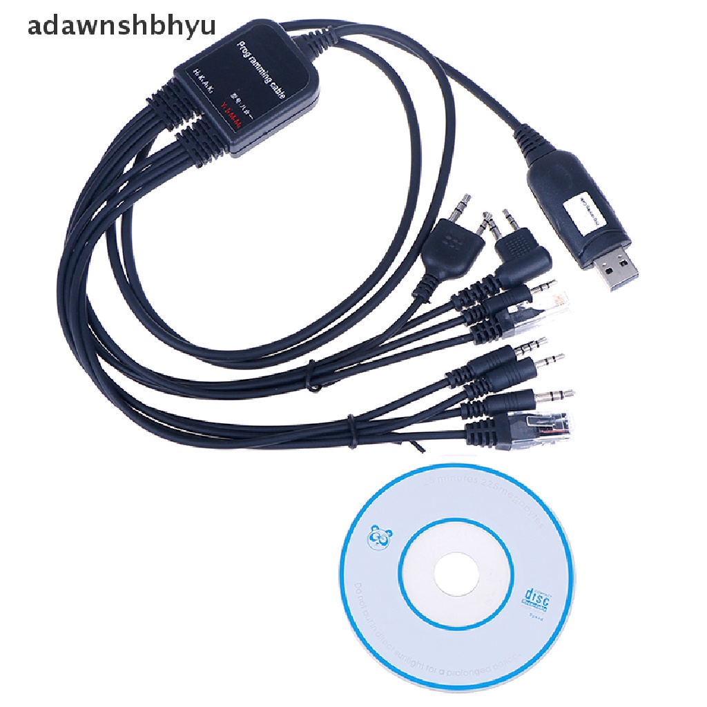 Kabel Program usb Komputer adawnshbhyu 8in1 Untuk radio Mobil walkie talkie Praktis