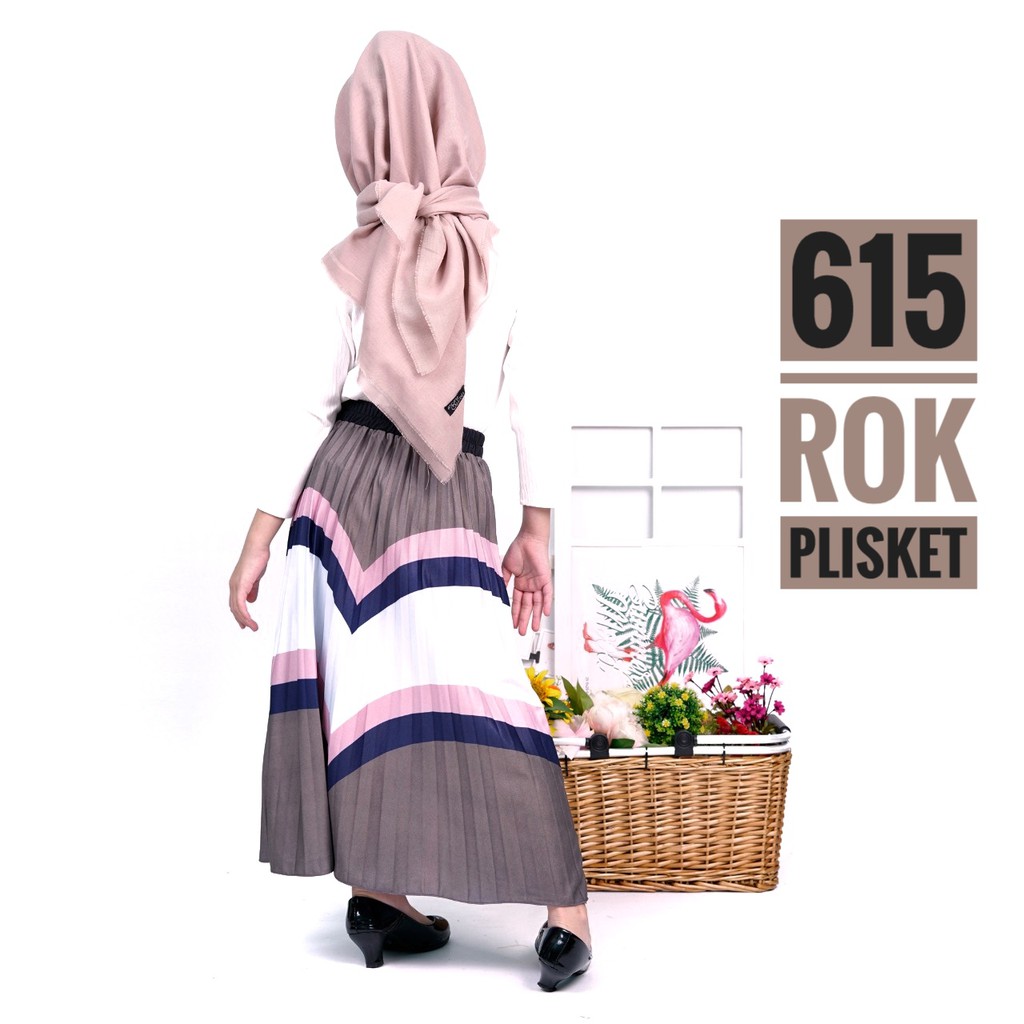 ROK PLISKET ANAK PRINTING 615 PRISKET ANAK PANJANG PLEATED SKIRT FLARE SKIRT MAYUNG FLOWY REMPEL