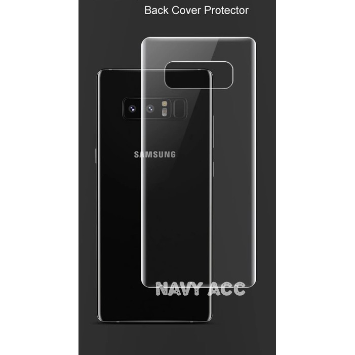 Screen Protector Back Samsung Note 9 - Note 8 - Antigores Jelly Belakang Samsung