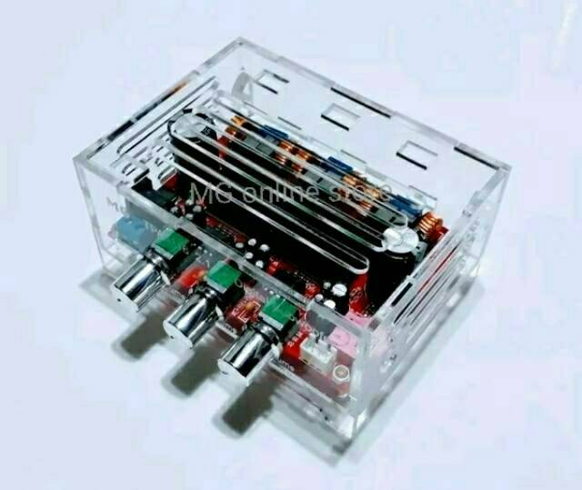 Power Amplifier TPA 3116D 50Wx2+100W 2.1 Channel Digital Subwoofer + Box Acrylic