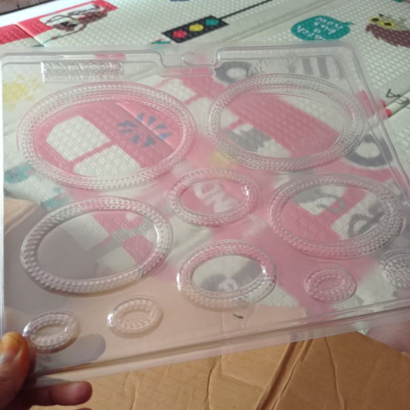 CETAKAN COKLAT PAPAN NAMA OVAL