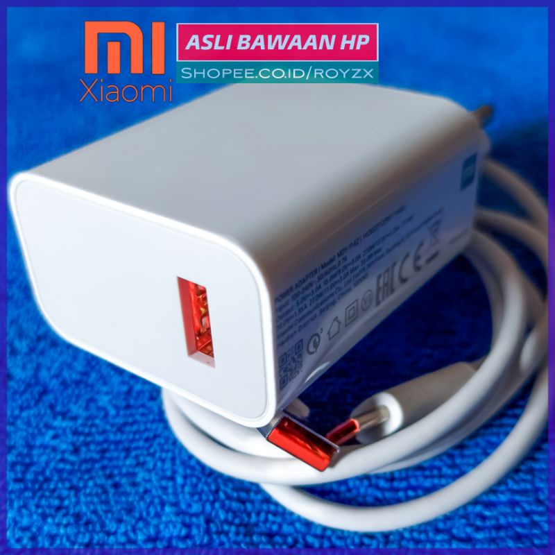 Charger Cas Xiaomi Redmi Note 10 Pro Poco X3 Type C Original Bekas Bawaan Hp