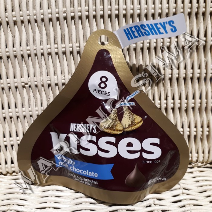 

hershey's kisses creamy milk chocolate isi 8 pcs 36 gram