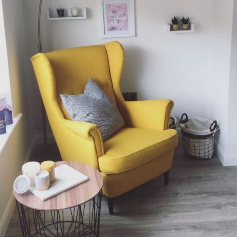 Sofa minimalis sofa wing chair retro minimalis sofa single