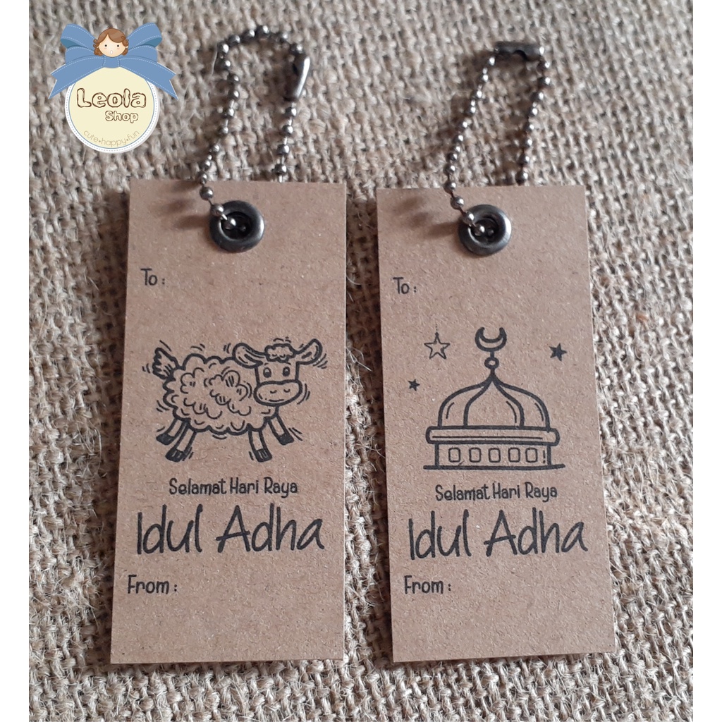 Hang Tag Idul Adha/Kartu Ucapan IDUL ADHA Kraftpaper/Idul Adha Gift hang tag
