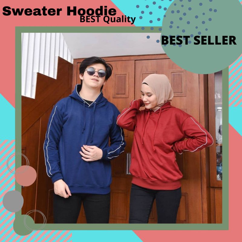 Jaket Sweater Switer Hoodie Hodie Pria Wanita Couple Polos Keren Sweeter List