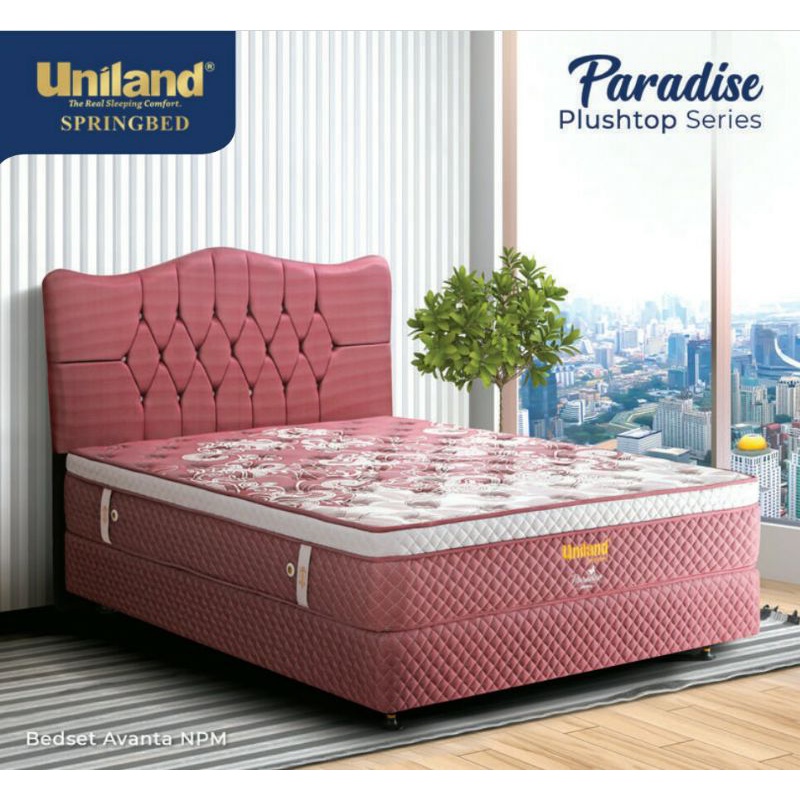 Spring Bed Uniland Paradise Plush Top Avanta Warna Merah