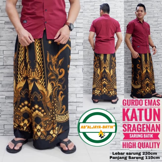 Sarung Batik GURDO EMAS Katun Halus Ori Solo