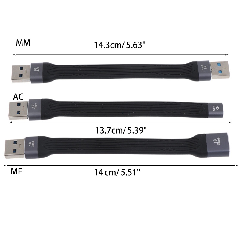 Vivi Kabel Data Transfer USB 3.0 Tipe A Ke USB C 10Gbps Male / Female