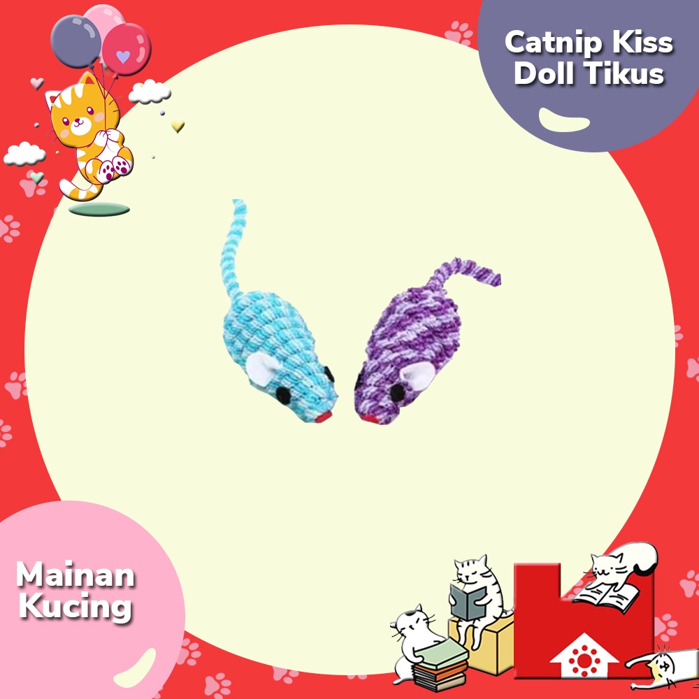 Mainan Kucing Boneka Tikus Lucu - Cat Toys Doll Mouse