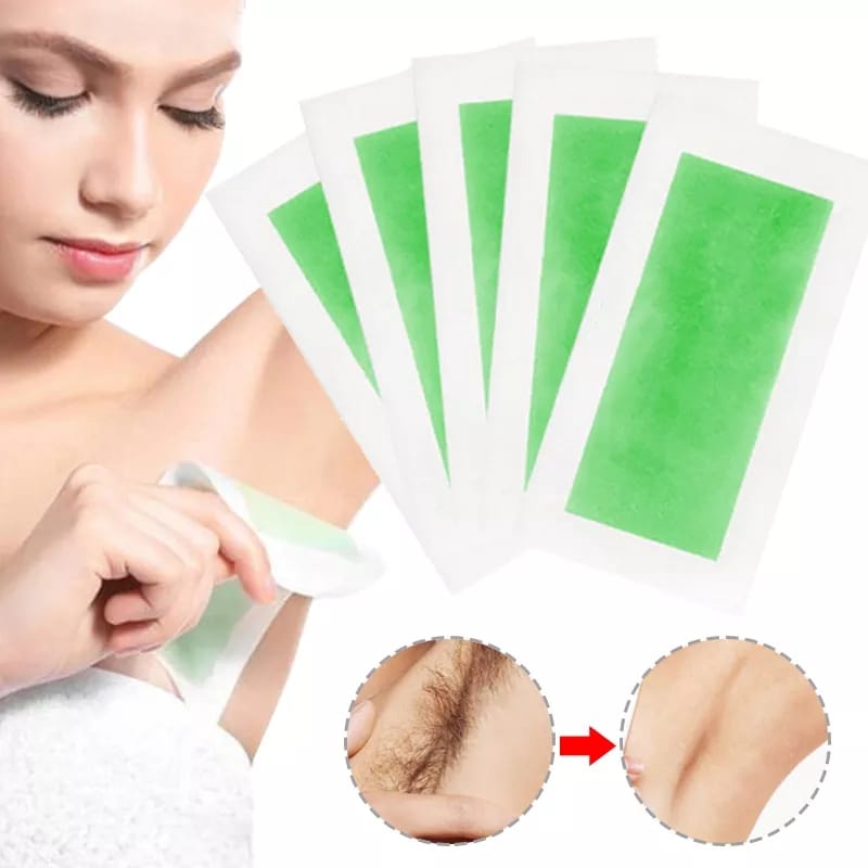 Hair Removal Strip Waxing Paper Wax Pencabut Bulu Kaki Wajah Rambut