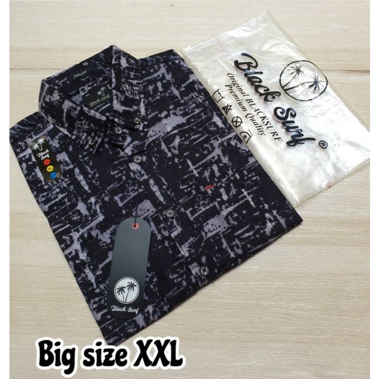 Kemeja motif lengan pendek jumbo|kemeja surfing| hem distro